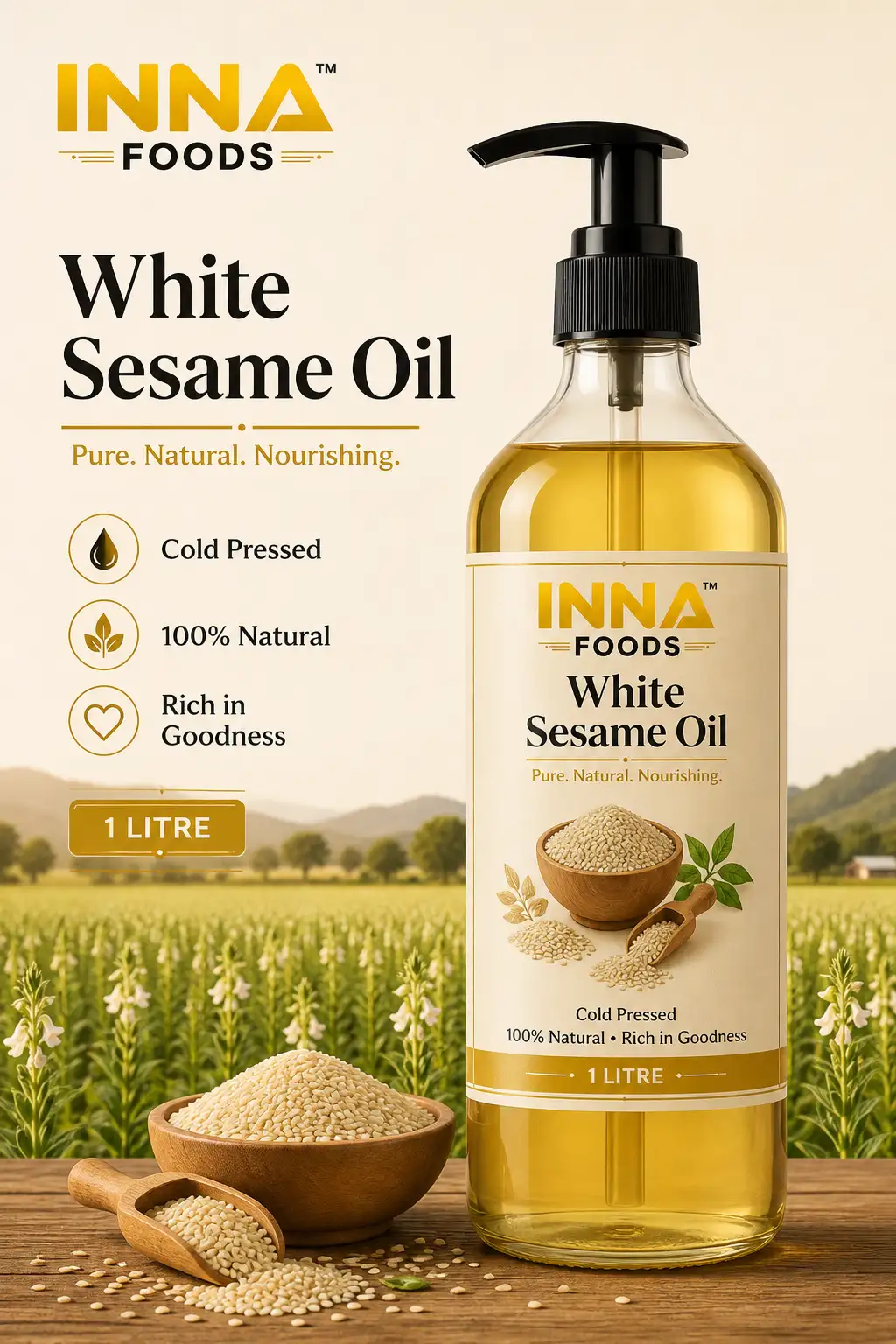 White Sesame Oil 1 Litre
