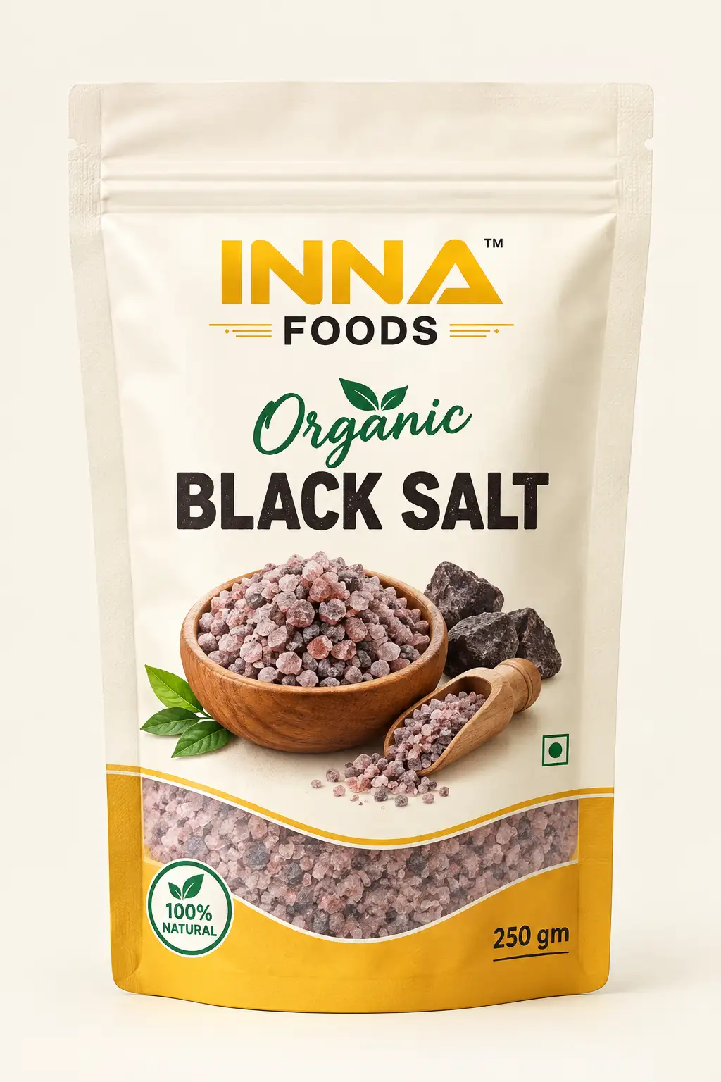 INNA FOODS Organic Black Salt – 250gm