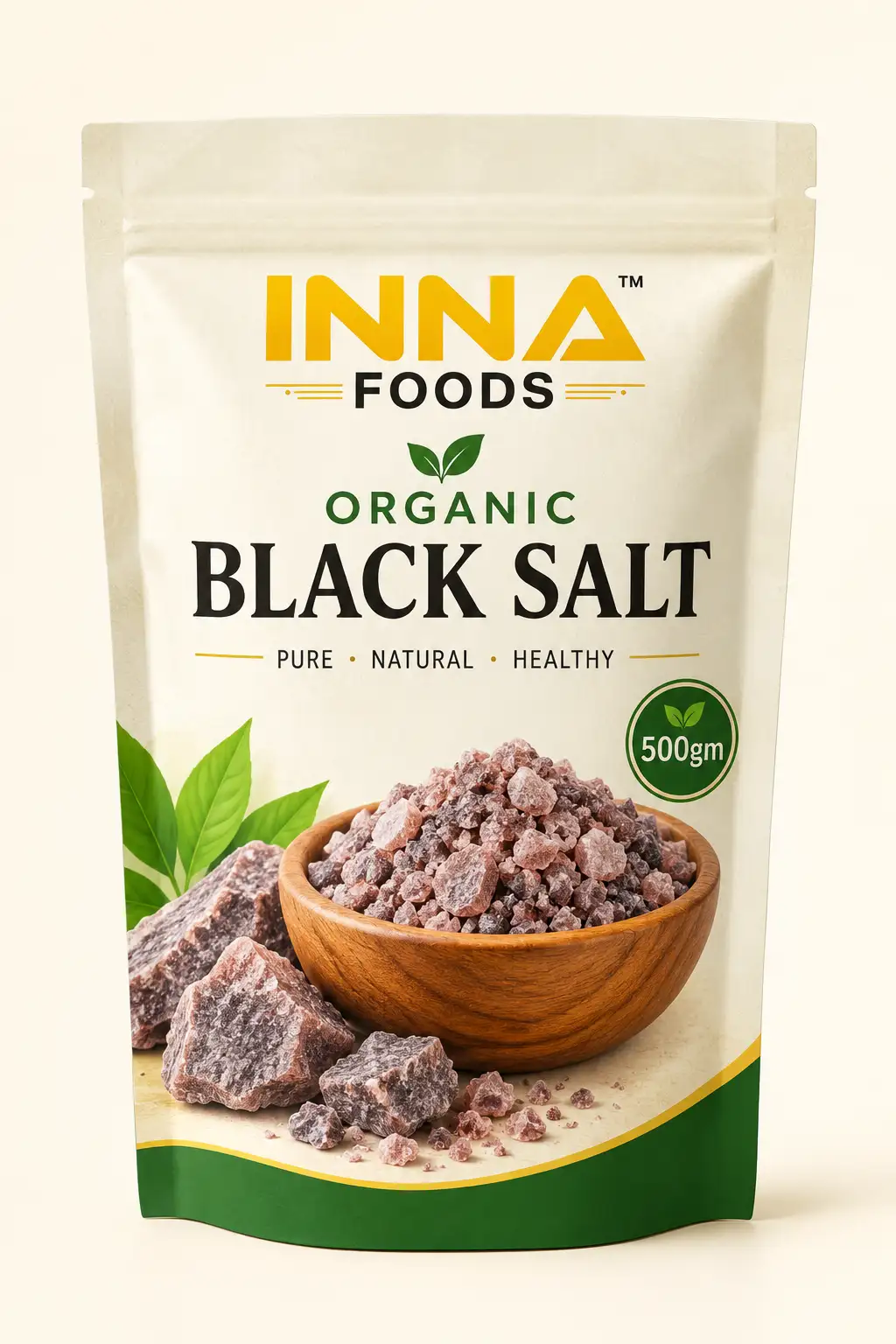 INNA FOODS Organic Black Salt – 500gm