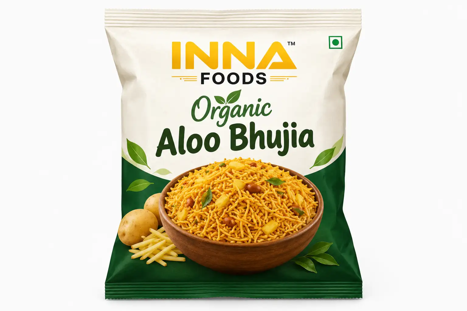 INNA FOODS Organic Aloo Bhujia 100gm