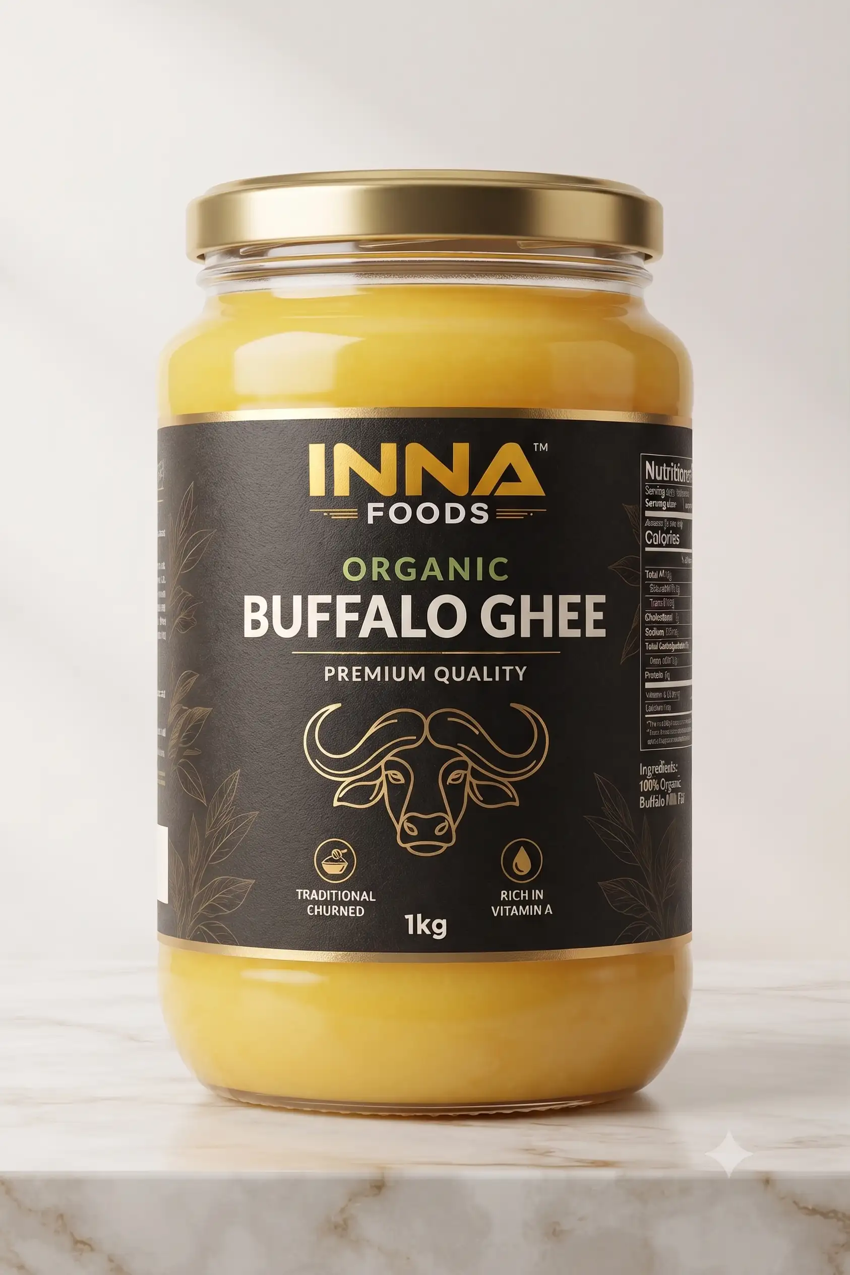 INNA FOODS Organic Buffalo Ghee 1kg